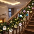 thumbnail image 4 of Shatterproof Christmas Ornaments, 12 Pack 6cm Sequin Foam Christmas Baubles Hanging Ornament Set, 4 of 5