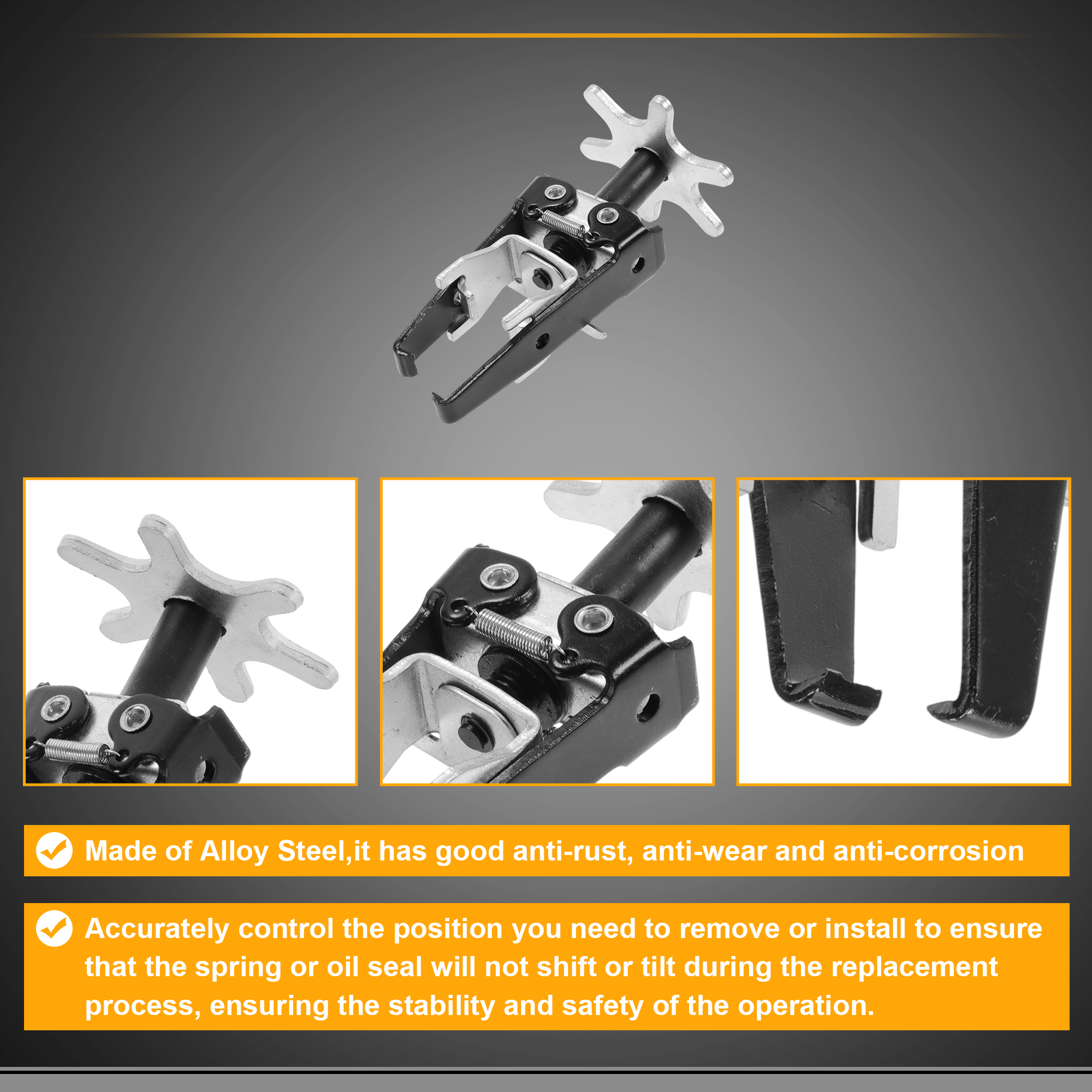 Unique Bargains Overhead Spring Compressor Tool Alloy Steel Valve Spring Compressor for Valve Spring Installation & Removal for Vehicle Installation And Removal
