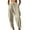 Beige, variant on BLVB Harem Pants for Women Summer High Waist Elastic Taper Leg Lounge Pant Casual Loose Boho Beach Trousers with Pockets
