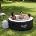 thumbnail image 3 of Coleman Miami 2-4 Person AirJet Inflatable Hot Tub with EnergySense Cover, Black, 71"x26", 3 of 11