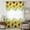 Yellow, variant on Summer Sunflowers Sheer Curtains 45 Inches Long for Bedroom, Botanical Yellow Flowers Leaves Plants Light Filtering Privacy Drapes, Breathable Semi Sheer Short Window Treatment for Cafe Bathroom