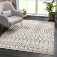 thumbnail image 4 of BoutiqueRugs MARASH Bohemian, Transitional Runner Rug - Off White, Red, Blue - 2'7" x 7'3" Runner, 4 of 9