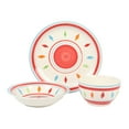 thumbnail image 4 of Gibson Home 134292.12R Heidy Hand Painted Durastone Dinnerware Set, Red - 12 Piece, 4 of 6