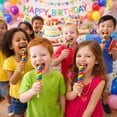 thumbnail image 5 of Rainbow Lollipop Twist Tutti Frutti Pop Candy Individually Wrapped 30 Count - Fruit Flavored Swirl Lollipops - Valentine Day Kids Classroom Exchange Gift Birthday Party Candy Buffet, 5 of 5