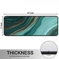 thumbnail image 5 of Kitchen Rugs Sets Of 2,Teal Gold Marble Wave Pattern Anti Fatigue Kitchen Mat Rugs Non Slip Washable,Decorative Kitchen Floor Mats for Kitchen,Sink,Laundry,17"x47"+17"x47", 5 of 5