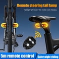 thumbnail image 2 of Accesorios para bicicletas Bicicleta impermeable 30lm 3 en 1 LED Control remoto Señal de giro Luz trasera MTB Barbie Nuevos Originales, 2 of 5