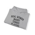 thumbnail image 4 of Tennis Player Wife Husband Wedding Hoodie, Gifts, Hooded Sweatshirt, 4 of 4