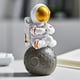 thumbnail image 3 of Gwong Juguete Estatua de estatuilla de astronauta Estatua a prueba de herrumbre Obras de trabajo fino Planeta Sólido Ornamento Ornamento Espacemental para estantería Decoración Gwong 30014008, 3 of 6