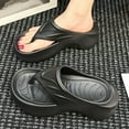 thumbnail image 5 of Slippers for Women,Flip Flops Sandals with Toe Post Lightweight Flat Sole Casual Beach Flip Flops for Summer Vacation,Womens Slippers,Black,36/37, 5 of 8