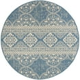 thumbnail image 5 of SAFAVIEH Beach House Kiaran Southwestern Indoor/Outdoor Runner Rug Cream/Blue, 2' x 8', 5 of 10