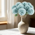 thumbnail image 2 of Artificial Carnations Silk Flowers, Fake Long Stem Carnation Stems, Realistic Artificial Flowers for Wedding Bouquets, DIY Floral Arrangements, Home Party Centerpieces Table Decorations,Light Blue, 2 of 6