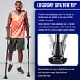 thumbnail image 3 of Ergobaum® 7.ª generación Prime de Ergoactives. 1 par (2 unidades) de muletas ergonómicas de antebrazo para adultos, ajustables (verdes, 1,50 m - 1,98 m), 3 of 5