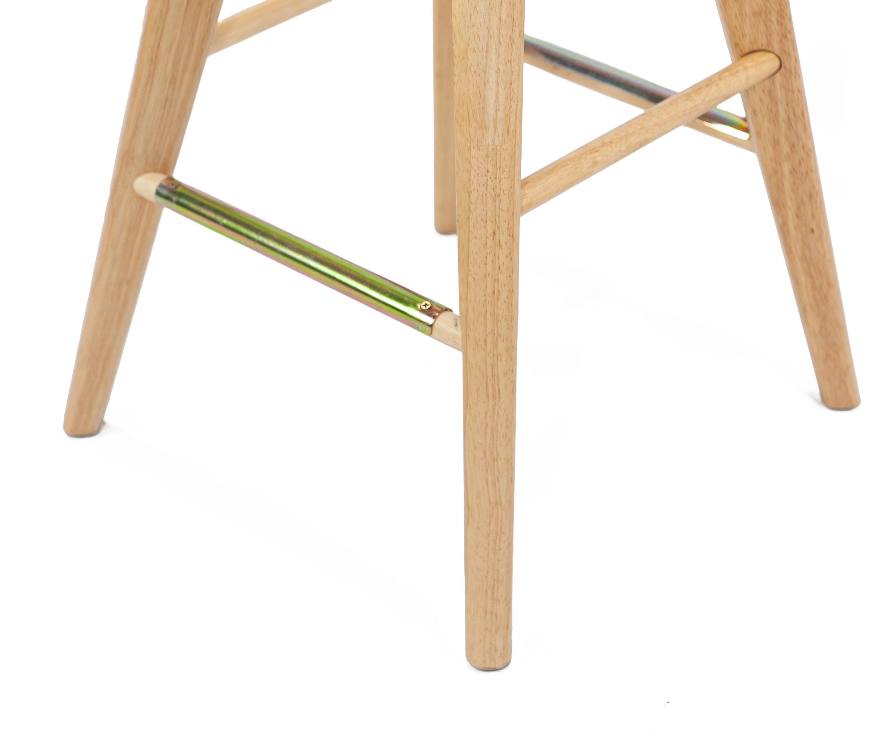 Boraam Bali 29" Backless Swivel Wood Bar Stool, Natural Finish