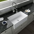 thumbnail image 2 of DeerValley DV-1K026 Ceramic Farmhouse Kitchen Sink with Grid and Strainer,30" L x 18" W x 10" H, 2 of 18