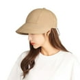 thumbnail image 1 of Women Sun Hat Solid Color Wide Brim Adjustable Drawstring Face Protection Anti-UV Breathable Sunshade Lady Summer Cap Headwear, 1 of 10