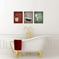 thumbnail image 4 of Hieng Red Brown Green Bathroom Decor Vintage Bathtub Canvas Wall Art Bathroom Rules Signs Pictures Painting (only canvas), 4 of 6
