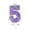 #001-Purple-Number 5, variant on YiJuHui Number Birthday Candles 0-9 Set, Purple Glitter Cake Topper Candles for Party Decor, Wax Candles with Sparkle for Milestone Celebrations