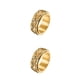 thumbnail image 4 of Guardurnaity Anillo de banda grabado en capas aniversario de boda nudillo pareja hombres joyería marido novios accesorios de vacaciones Type5 NO5, 4 of 6