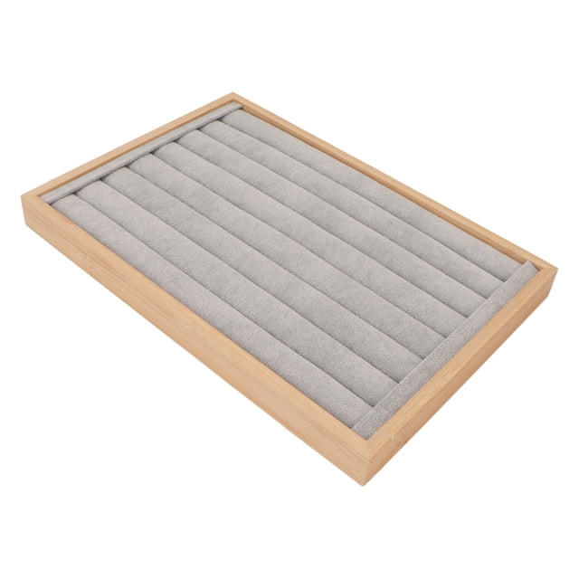 Earrings Drawer Insert, 7 Rows Stackable Rings Tray For Trade Show For Home Green,Black,Grey,Beige