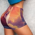 thumbnail image 2 of Sikiie Sunset Cloud Corgi Print Workout Shorts Women Scrunch Butt Gym Shorts Seamless High Waist Tummy Control Yoga Biker Athletic Shorts, 2 of 5