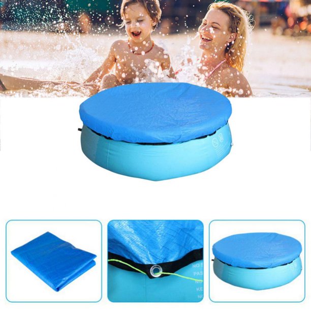 Pool Cover for 4Ft Round Inflatable Pools and Above Ground Frame Set Pools, Measure 47" by 47