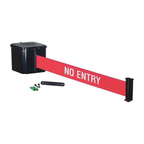Retracta-Belt Retractable Belt Barrier,15 ft.,No Entry WM412SB15-NE-RE
