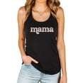 thumbnail image 2 of Floral Mama Tank Top for Women Cute Summer Shirt for Mom Black Tank Top X-Large, 2 of 4