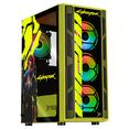 thumbnail image 1 of Gabinete XTREME PC GAMING Cyberpunk Valerie Edition Media Torre 4 Fan ARGB Verde Neon CXTCYVAKRNG, 1 of 6