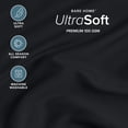 thumbnail image 3 of Bare Home Fitted Sheet - 24" Extra Deep Pocket - Premium 1800 Collection - Queen, Black, 3 of 7