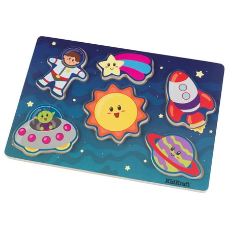 KidKraft Chunky Piece Outer Space Wooden Puzzle