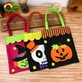thumbnail image 3 of Inteprter Bolsa de dulces Accesorios de Halloween Juguete para niños con asa Bolsa de calabaza Artesanía Festival Accesorios Escena Arreglo Paquete de Kits de decoración para fiestas Calavera negra Inteprter HA068067-02, 3 of 6