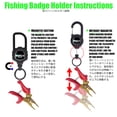 thumbnail image 3 of New Upgraded Badge Holder Telescopic Aluminum Alloy Body With Magnet Keychain Retractable Hook Tool Chain Key Holder Tactical Wire Rope Magnet, 3 of 6