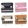 thumbnail image 4 of Shengyu Books Read Year Counter Unique Tool Delightful Library Decors Motivating Readers Book Trackers For Reading Goal pink, 4 of 6