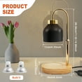 thumbnail image 4 of Thren Candle Warmer Lamp Electric Wax Melter Lamp Adjustable Height Brightness Wax Warmer Ambience Light Timable Candle Lamp Safe Easy to Use Candle Warmer Lamp Suitable for Bedrooms, 4 of 11