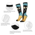 thumbnail image 3 of Sigee Whimsical Cartoon Cow for Socks for Men Women Socks Stocking Compression Socks, 3 of 6
