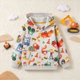 thumbnail image 3 of Gerichy Toddler Boys Pullover Hoodie Cartoon Print Sweatshirt Kids Long Sleeve Winter Shirt 2T-7T, 3 of 7