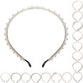 thumbnail image 2 of Coofit Bandeau pour Femmes Mode Fausse Perle Fleur Nœud Papillon Accessoire de Fête Serre-Tête Serre-Tête, 2 of 10