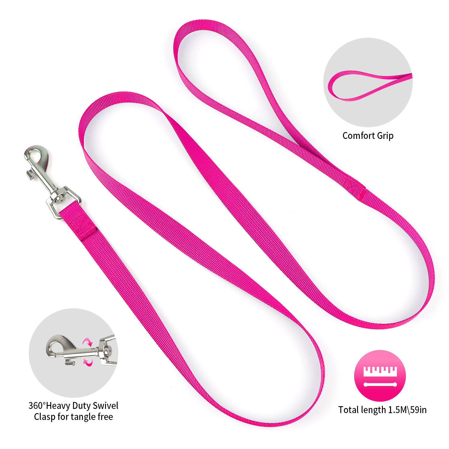 Charkool Reflective Dog Harness and Leash Set Red photo 6