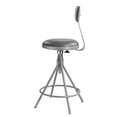 thumbnail image 3 of Home Square 6500 Series 24-30" Steel and Vinyl Padded Stool in Gray - Set of 3, 3 of 6