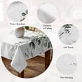 thumbnail image 5 of Eucalyptus Leaves Table Cloth Waterproof Tablecloths, Pastoral Farmhouse Spring Botanical Tablecloth Dining Table Cover for Kitchen Party Tabletop Outdoor, Rectangle Tablecloth 60x120 Inch, 5 of 9