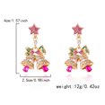 thumbnail image 4 of Yoyauz Christmas Earrings For Ladies Christmas Trees Snowflakes Bows Bells Lightweight Earrings Cute Christmas Parties Jewelry Gifts, 4 of 6