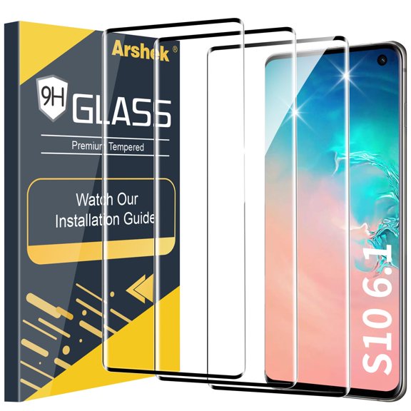 Protector de Pantalla Arshek Galaxy S10 Plus Vidrio Templado 9H