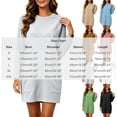 thumbnail image 3 of Tqcoqu Women's Casual Sweatshirt Dress,Round Neck Long Sleeve Tunic Dresses,Pullover Blouse Tops with Pockets, 3 of 8