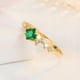 thumbnail image 2 of Anillo de moda Esmeraldas Circón Anillo Esmeraldas de Oro Señoras Anillo de Piedra Preciosa, 2 of 8