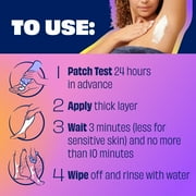 Nair Body Cream Hair Remover, Oat Milk & Vanilla, Body Hair Removal Cream for Women, 7.9 oz