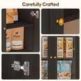 thumbnail image 2 of 71" Tall Pantry Cabinet with 6 Adjustable Shelves,Black Storage Cabinet with Glass Doors,Sturdy Freestanding Cupboard for Kitchen Organization,Living Room, 2 of 10