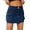 Dark Blue, variant on Women Mini Denim Skirt Low Waist Cargo Skirt with Pocket Solid Color Button Zipper Fly Short Skirt Streetwear