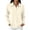 BB29_Beige, variant on Womens Polo Shirts Collared Waffle Knit Blouse Half Button Long Sleeve Solid Casual Henley Pullover Tops Red L