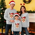 thumbnail image 2 of Fiaer Christmas Sweatshirts for Family Reindeer Snowflake Printed Trendy Xmas Pullover Crew Neck Baggy Long Sleeve Holiday Tops Men XXL, 2 of 5