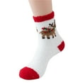 thumbnail image 2 of Lady Senior Plush Sleeping Socks Home Coral Velvet Socks Christmas Socks, 2 of 2